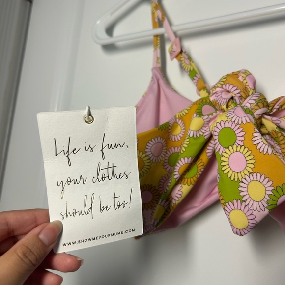 Show Me Your Mumu Del Ray Good Vibes Only Bikini Top Size medium - Picture 7 of 9